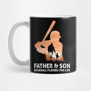 Baseball Father & Son Baseball Players For Life Tee Tee is the perfect gift idea for Father's Day Mug